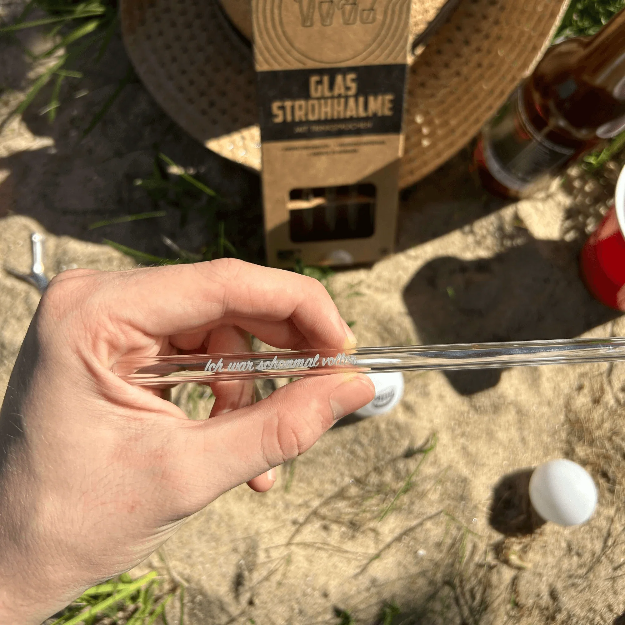 10x Glasstrohhalme mit verschiedenen Trinksprüchen - Image 3