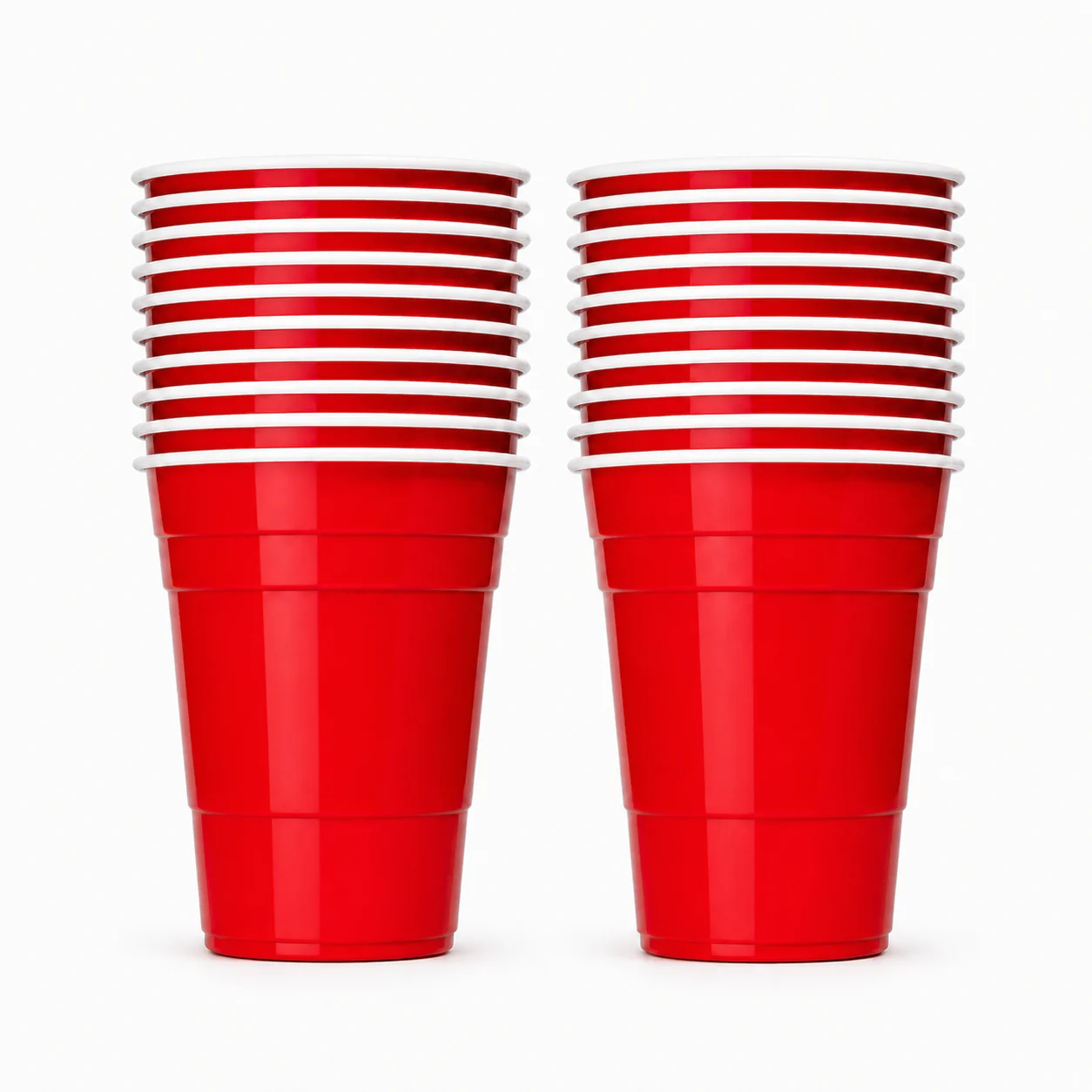 Beer Pong Mehrwegbecher Rot (20x)