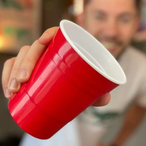 Beer Pong Mehrwegbecher Rot (20x) - Image 2