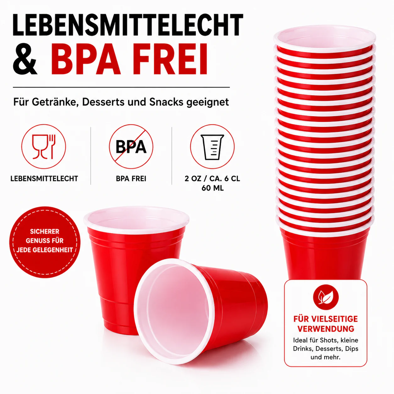 Shot Becher Rot - Image 5