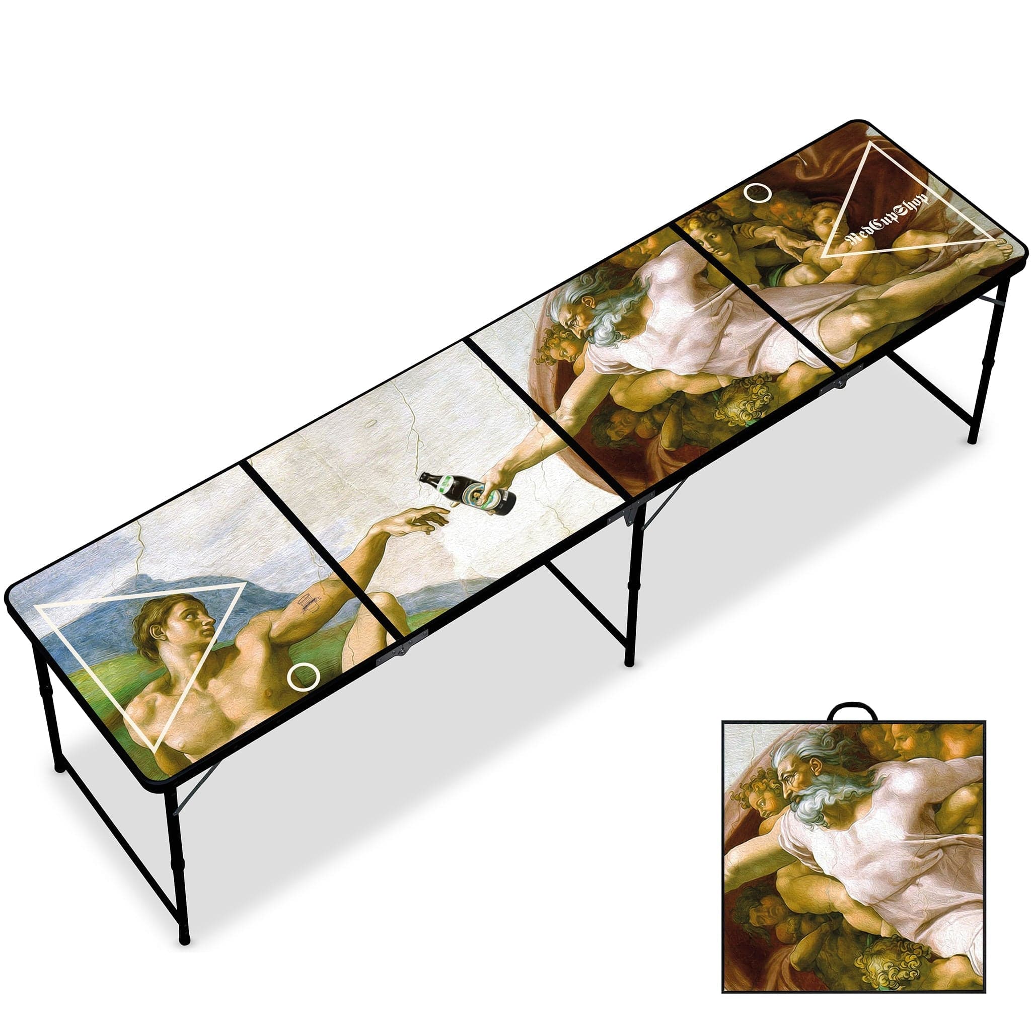 Beer Pong Tisch "Schaffung des Bieres"