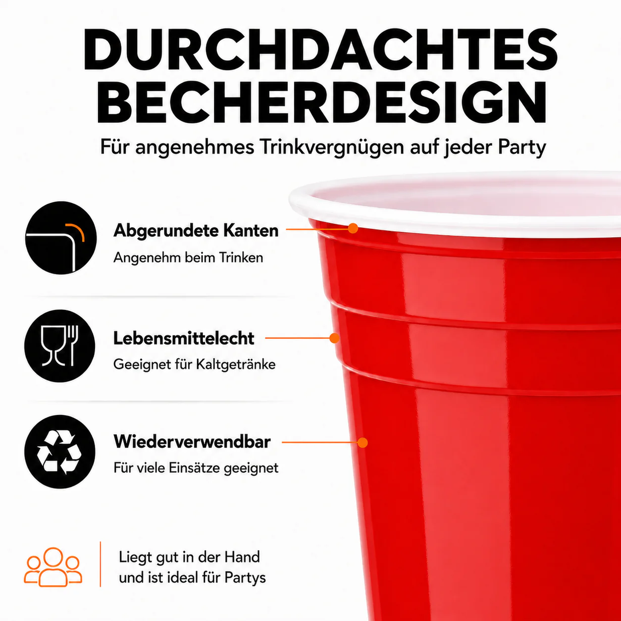 MYBEERPONG® Beer Pong Becher Set (25x inkl. 2 Bällen) - Image 3