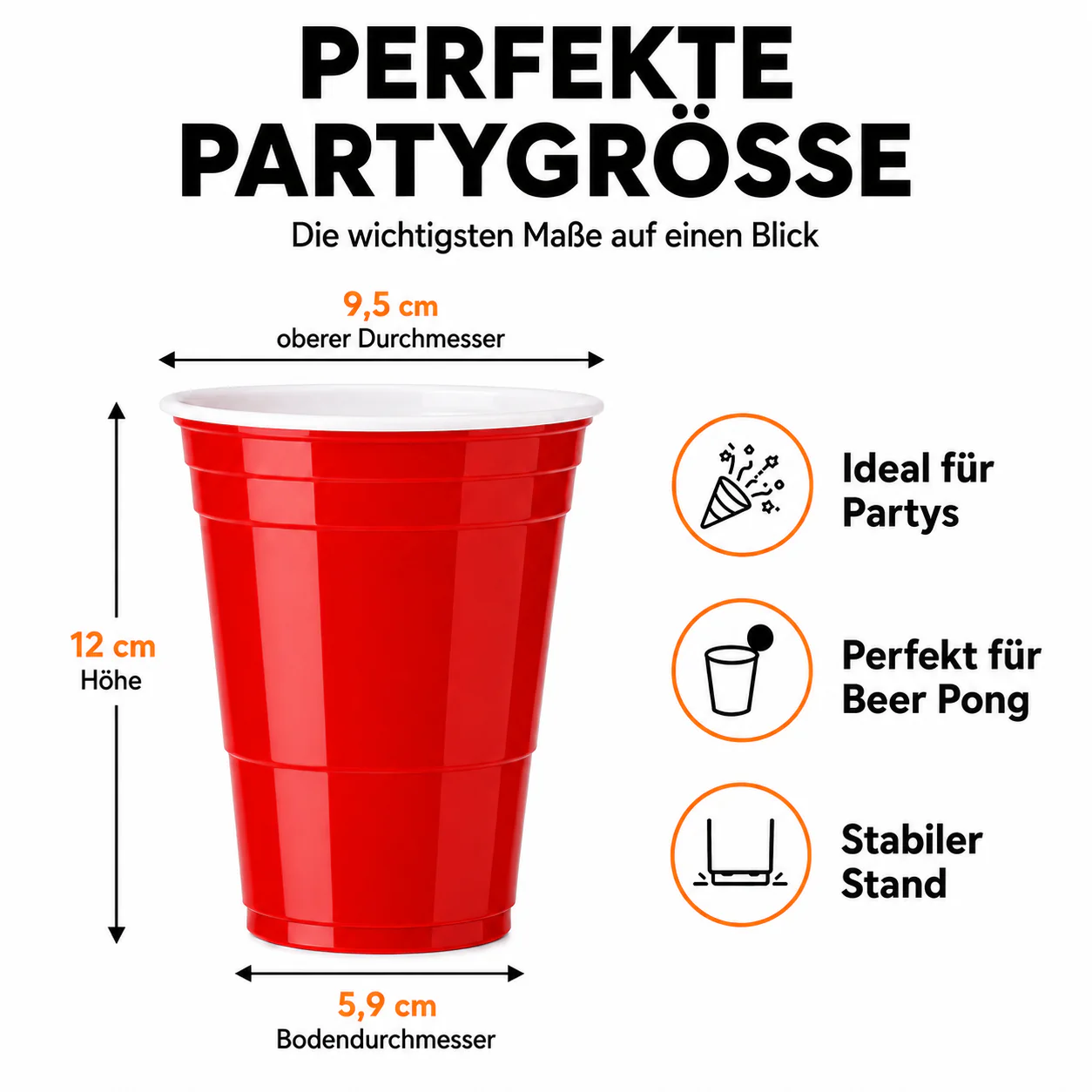 MYBEERPONG® Beer Pong Becher Set (25x inkl. 2 Bällen) - Image 4