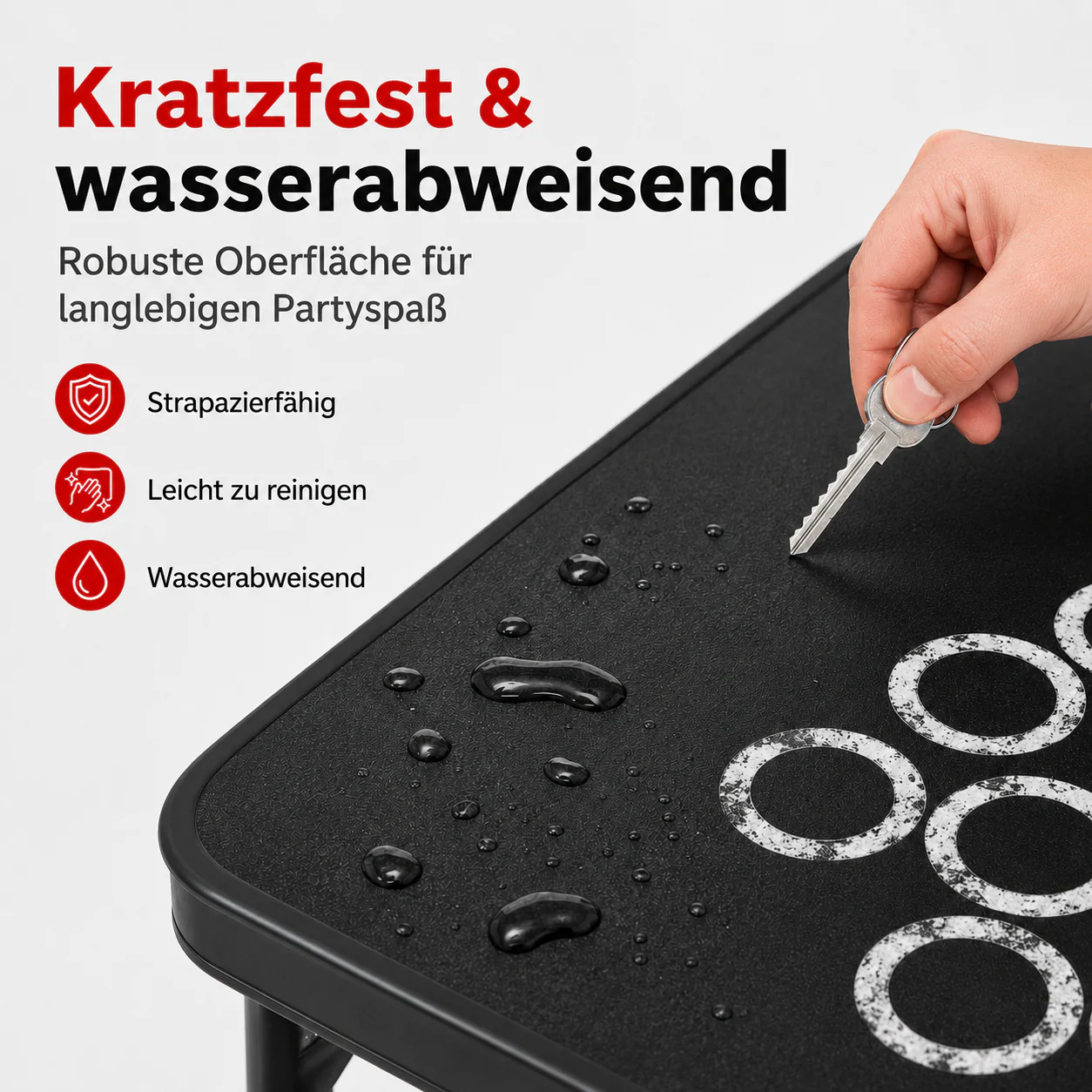 Beer Pong Tisch Set 'Multigame' inkl. Bechern, Bällen & Racks - Image 4